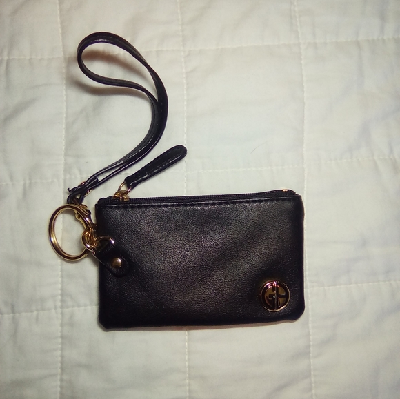 GIANI BERNINI, black and gold coin purse - Picture 2 of 5